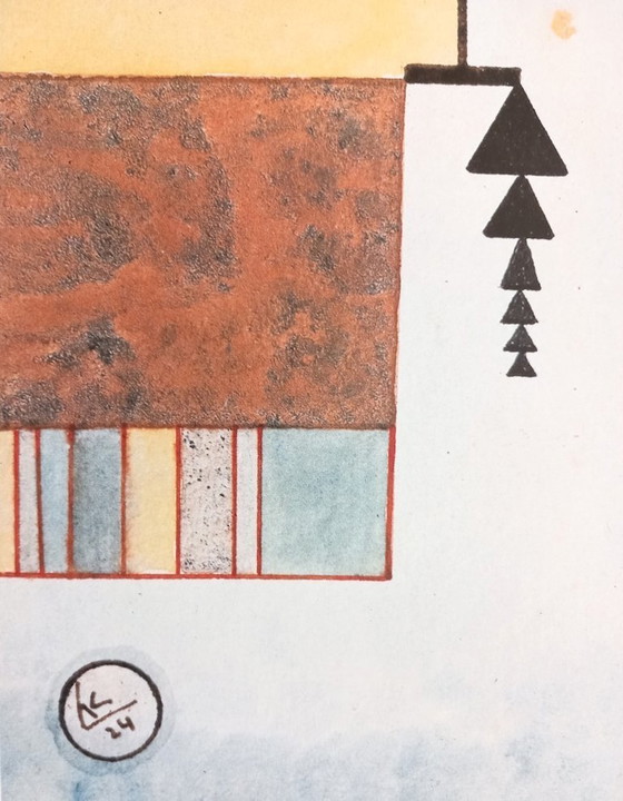 Image 1 of Wassily Kandinsky - Offset lithograph Gebogene Spitze