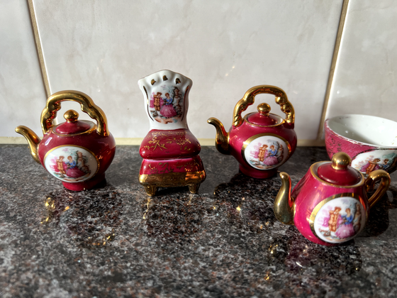 Image 1 of Porcelain Mini Tea Set