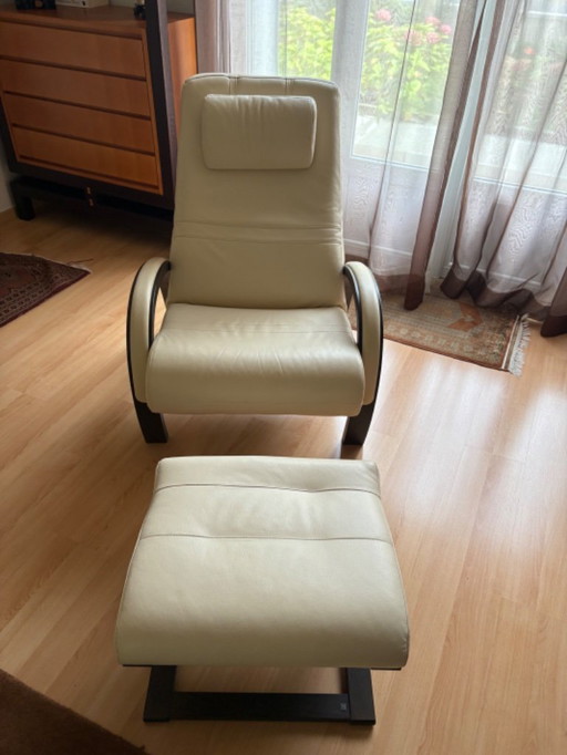 fauteuil+repose pied Roche Bobois