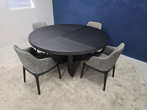 Ensemble de salle à manger design italien Poliform - Table Kensington
