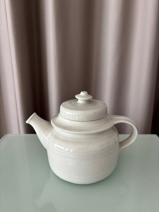 Théière Arabia, céramique blanche