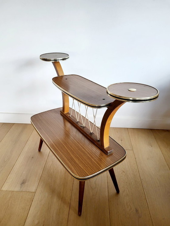 Image 1 of Portapiante o tavolo vintage con 4 ripiani, anni '60