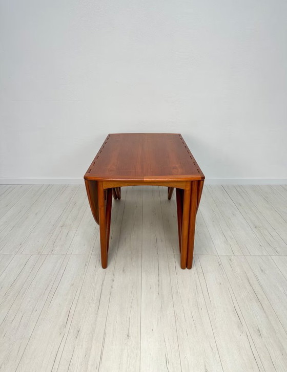 Image 1 of Large Designer Gate-Leg Teak Dining Table by Niels Koefoed 60s
