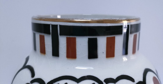 Image 1 of Art Deco vase by Keller Guérin, "Ceylon" bird