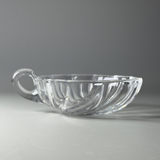 Image 1 of Val Saint Lambert – Dessertservice (6) – Muscheln – Kristall – ROYAL