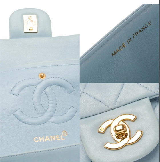 Image 1 of Borsa CHANEL Timeless/Classique in Cuir Bleu - 103407