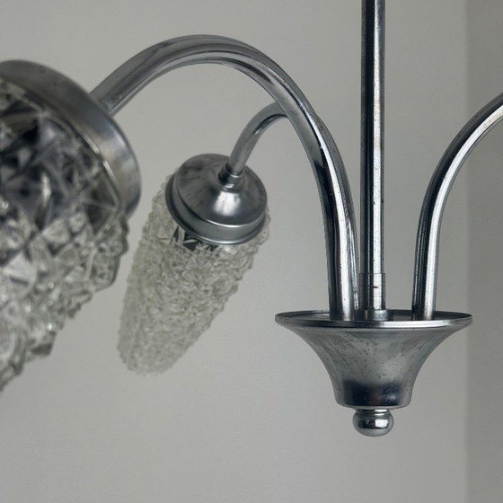 Lampadario vintage a 3 luci, anni '60 – Metal (photo 4 of 15)