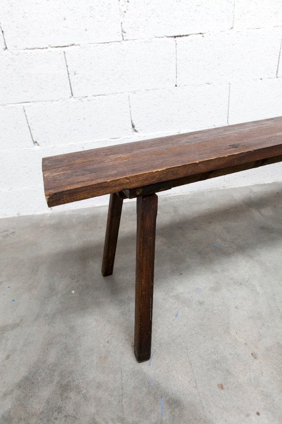 Image 1 of Handgefertigte Bank, 1960, brutalistischer Stil, 175 cm