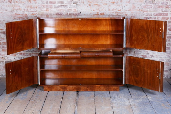 Gerestaureerd art-deco dressoir, van J. Halabala, UP Zavody, mahoniehout, Tsjechië, jaren 1920 – UP Závody (photo 16 of 44)