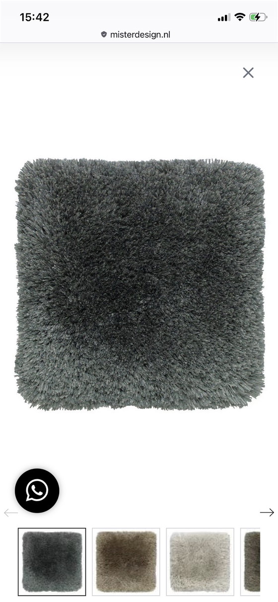 Tappeto di design in lana a pelo lungo, nuovo, 3 x 2.40, Tappeti, Grigio (foto 4 di 11)