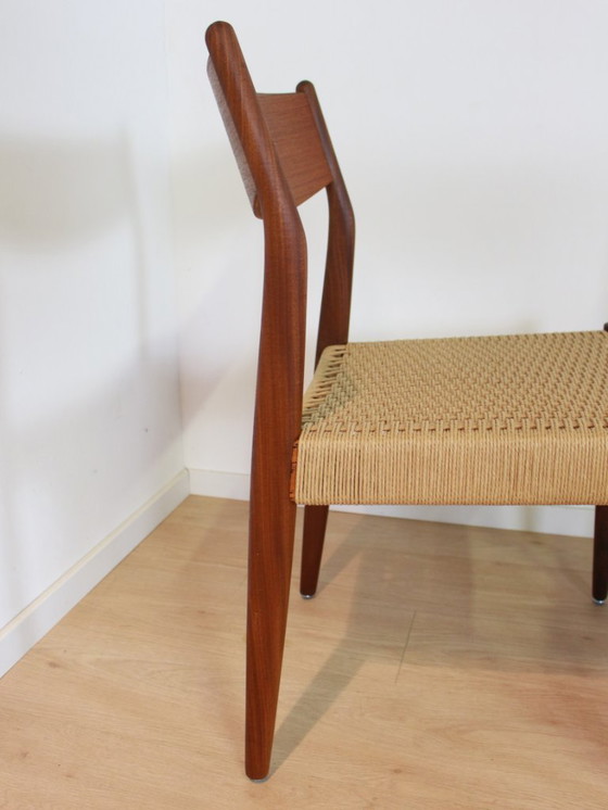 Image 1 of 4 sedie da pranzo Fristho in corda di carta