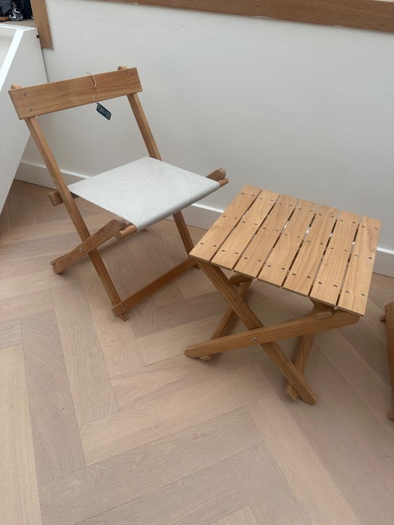 Image 1 of Ensemble de jardin Carl Hansen & Son Deck : 2 chaises + table