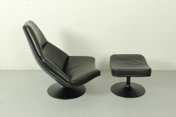 Image 1 of Sillón Artifort F588 y otomana P585 de Geoffrey Harcourt, década de 1960