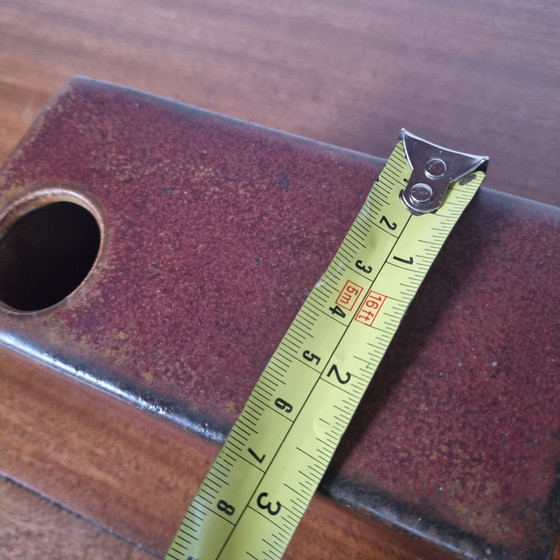 Image 1 of Vase bloc Mobach, grès, émail mixte, années 1960