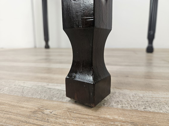 Image 1 of Table de salle à manger à rallonge en noyer des années 70