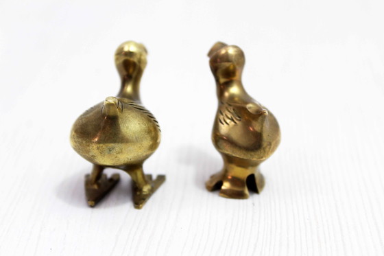 Image 1 of Pair of Brass Dodos 1970