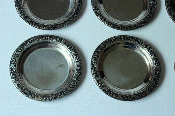 Image 1 of 6 sottobicchieri in acciaio inox WMF - Vintage - Marcati