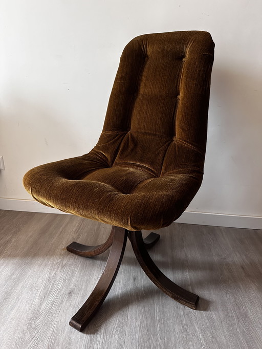 Fauteuil pivotant scandinave