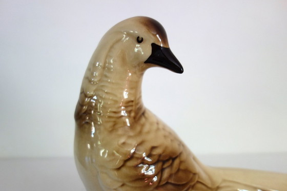 Image 1 of Skulptur Fasan Keramik Art Deco Sainte Radegonde