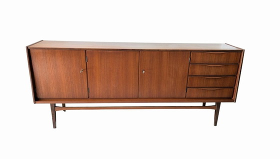 Vintage Groot Teakhouten Sideboard, Dressoir – Wood (photo 3 of 12)