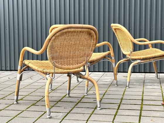 Eén (van 6) Näton Stoelen ontworpen door Mats Theselius voor Ikea PS in 1999 – Fauteuils, Iron, Aluminium (photo 3 of 18)