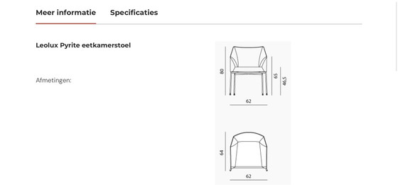 Image 1 of 6 Leolux Pyrite dining chairs: Exclusive Design!