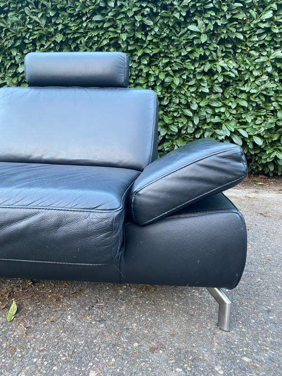 Image 1 of Henders & Hazel Black Corner Sofa – Premium European Comfort – Genuine Leather – Free Delivery