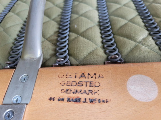 Image 1 of Divano vintage a due posti GE265 di Hans J. Wegner per Getama