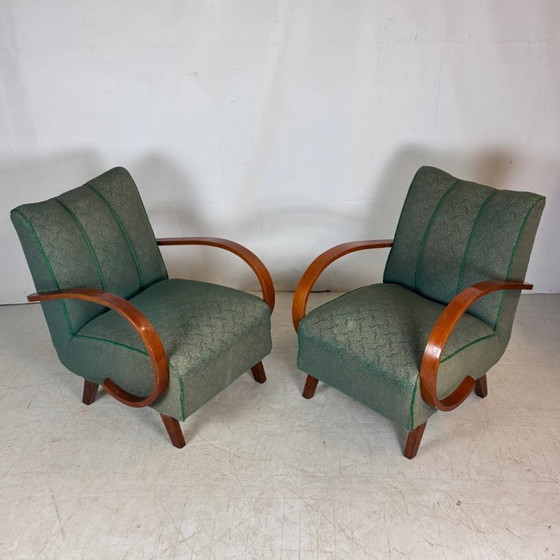 Image 1 of Pair of Jindřich Halabala H-410 Armchairs, 1930s – Original Condition