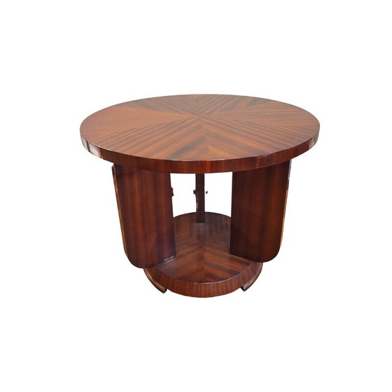 Image 1 of Vintage Art Deco mahogany coffee table, France 1930