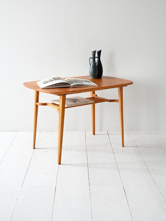 Image 1 of 1960s Scandinavian coffee table in ash and beech