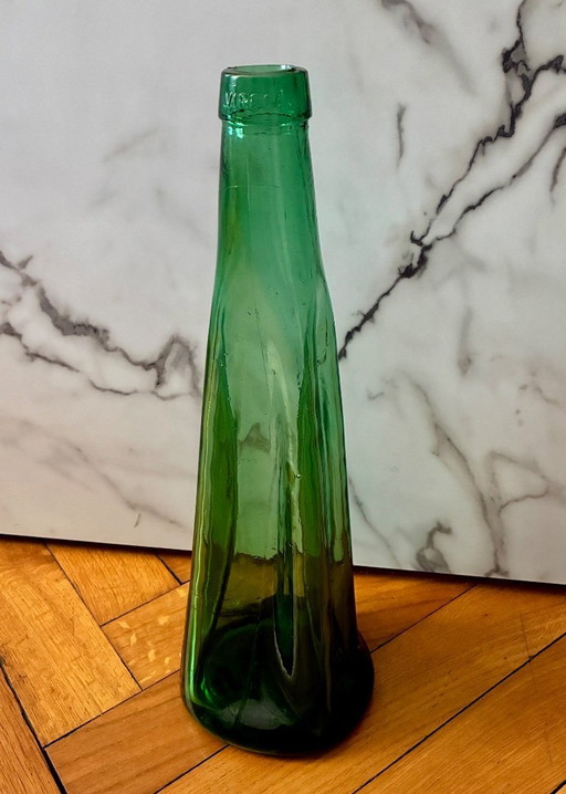 Vintage Viresa fles van gebroken glas, 47,5 cm – decoratieve objecten (photo 2 of 7)