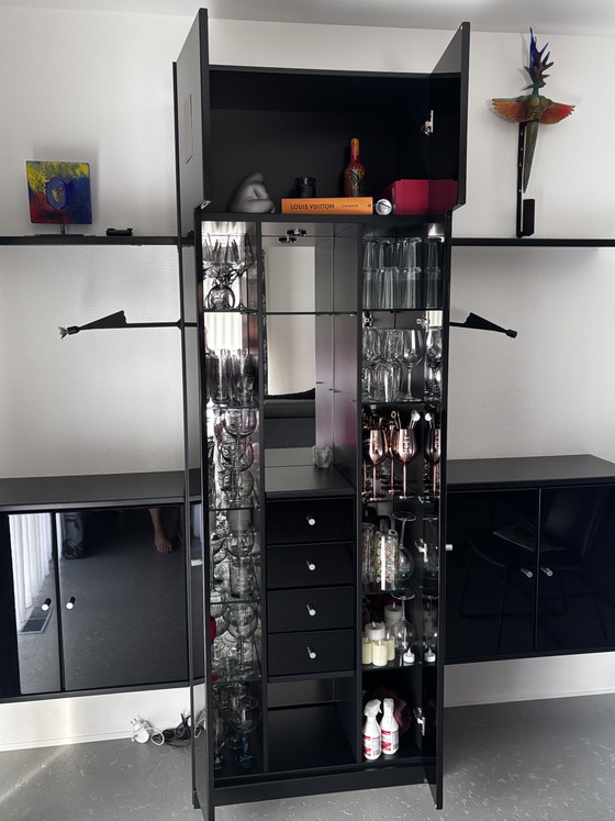 Rolf Benz Design Wandmeubel Hoogglans Zwart - – Wandkast, Other (photo 8 of 10)