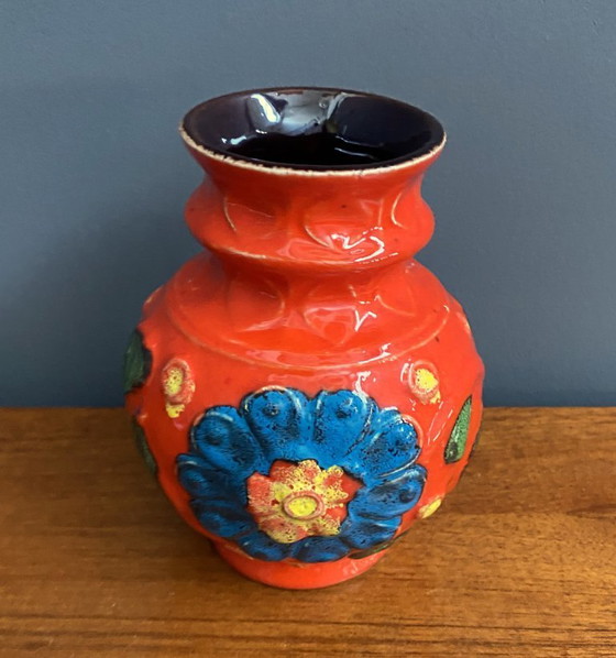 Image 1 of Vase Orange Bay modèle 86-14, années 1970