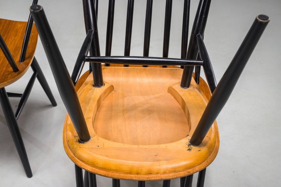 Image 1 of Fanett-Esszimmerstühle, Ilmari Tapiovaara zugeschrieben, 1960er Jahre, 5er-Set