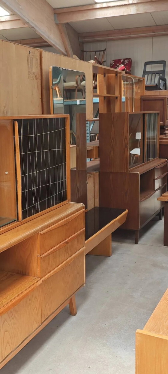 High buffet / Sideboard U 372 / 386 by B Landsman and H Nepozytek 60 – Jitona, Display cabinets, Wood, Glass (photo 40 of 40)