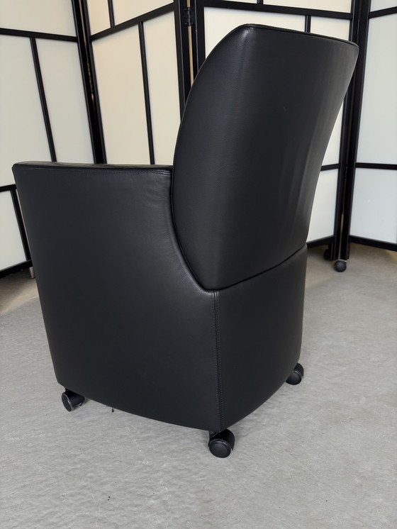 Image 1 of Sedia da pranzo Leolux Quantissimo con ruote piroettanti