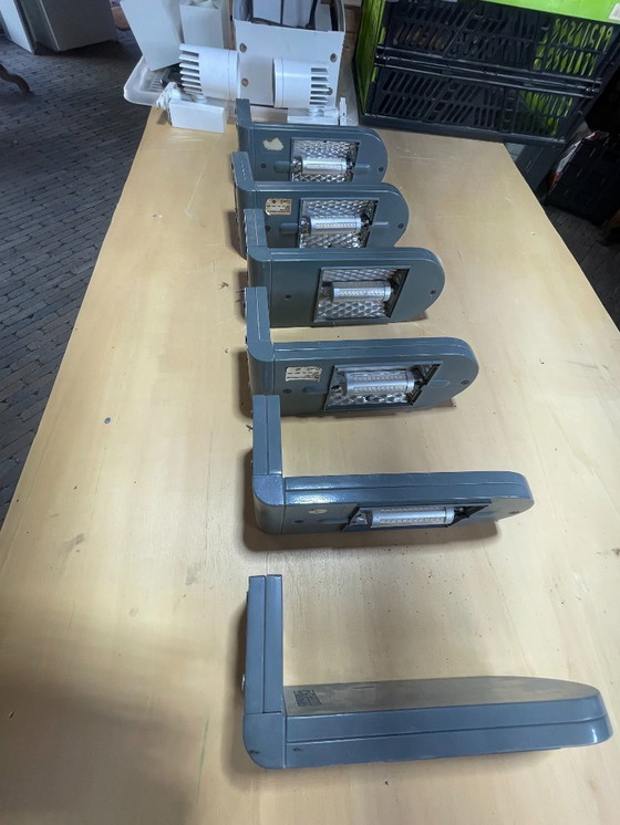 Image 1 of 6x Aplique de pared Ing. Castaldi BIL – diseño industrial – convertido a LED