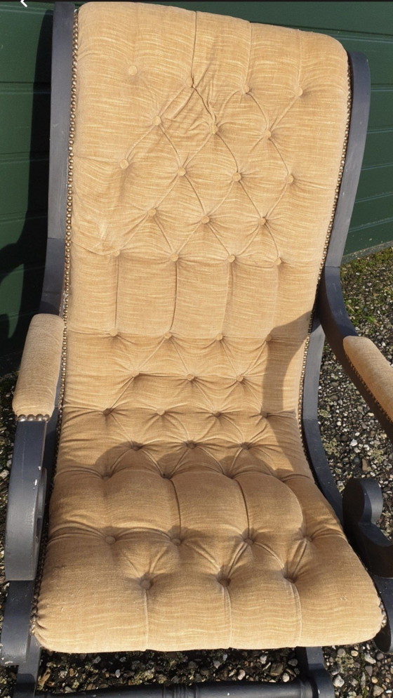 Fauteuil Chesterfield Peinture à la craie – Textile, Wood (photo 6 of 8)