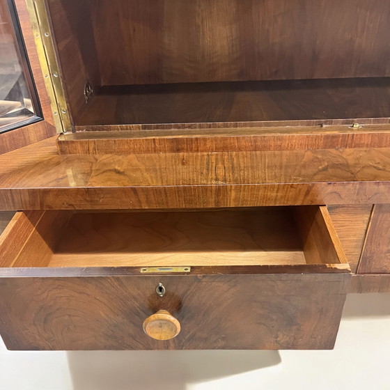 Image 1 of Art Deco display cabinet in the formal language of Bauhaus design. 1930s Germany