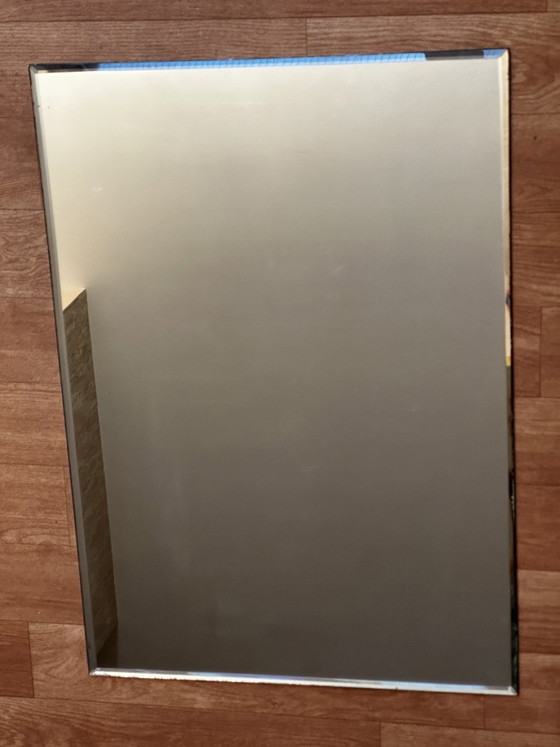 Miroir rectangulaire vintage biseauté – 60 × 42 cm – Glass (photo 2 of 12)