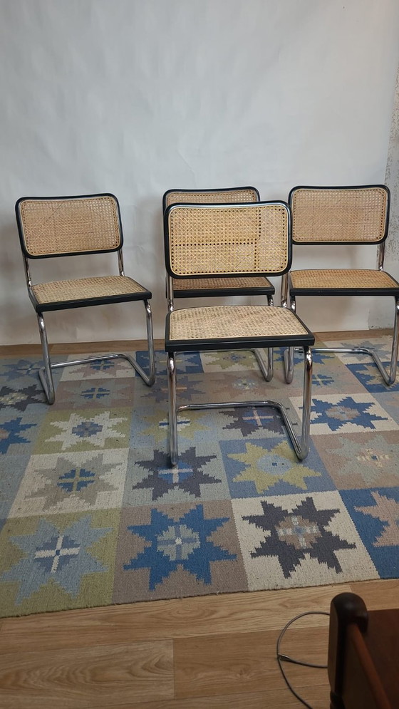 Image 1 of Sedia Cesca B32 vintage nera di Marcel Breuer, Italia