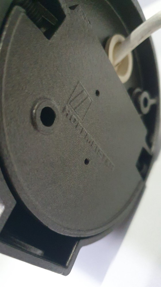 Image 1 of Applique murale vintage Hoffmeister en verre fumé brun, style années 70, époque spatiale