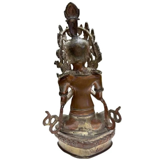 Antique Bronze Tara in Kataka Mudrā – Himalaya – Sculpture (photo 5 of 10)
