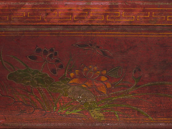 Antique red box with floral motifs (c.1900) #9 – Decorative Objects (photo 37 of 40)