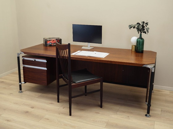 Image 1 of Scrivania in palissandro, design italiano, anni '70, designer: Ico & Luisa Parisi, produttore: MIM Roma