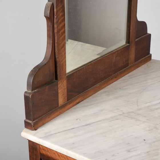 Small vanity cabinet with mirror and marble top – Sideboard, Wood, Klassiek (photo 19 of 20)