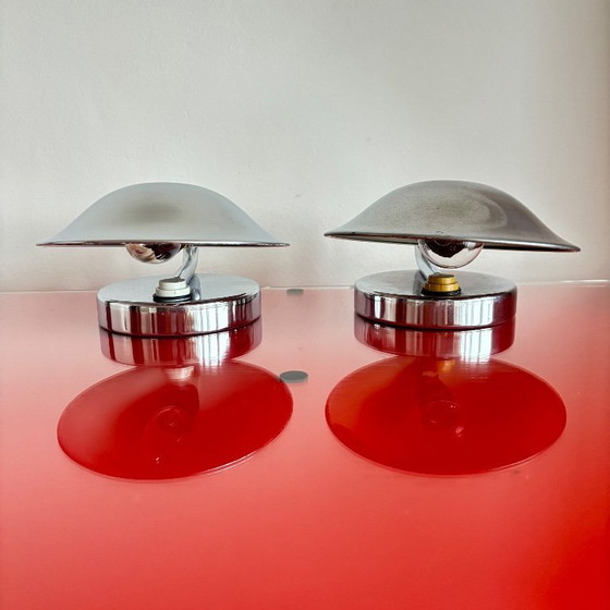 Image 1 of Set of Functionalist lable lamps, Napako, Czechoslovakia