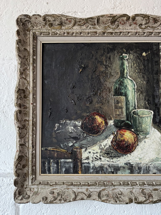 Image 1 of Expressionist still life painting from the 1960s