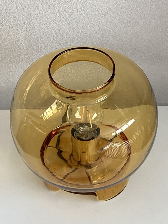 Image 1 of Vintage Design Glass Table Lamp